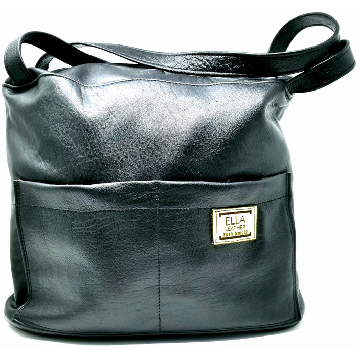 Artisan Leather Encaustic Laptop Carryall - Ella Leather
