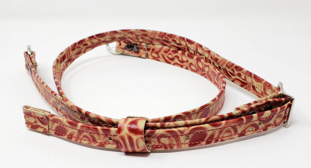Handmade Red and Tan Artisan Italian Leather Crossbody - Ella Leather
