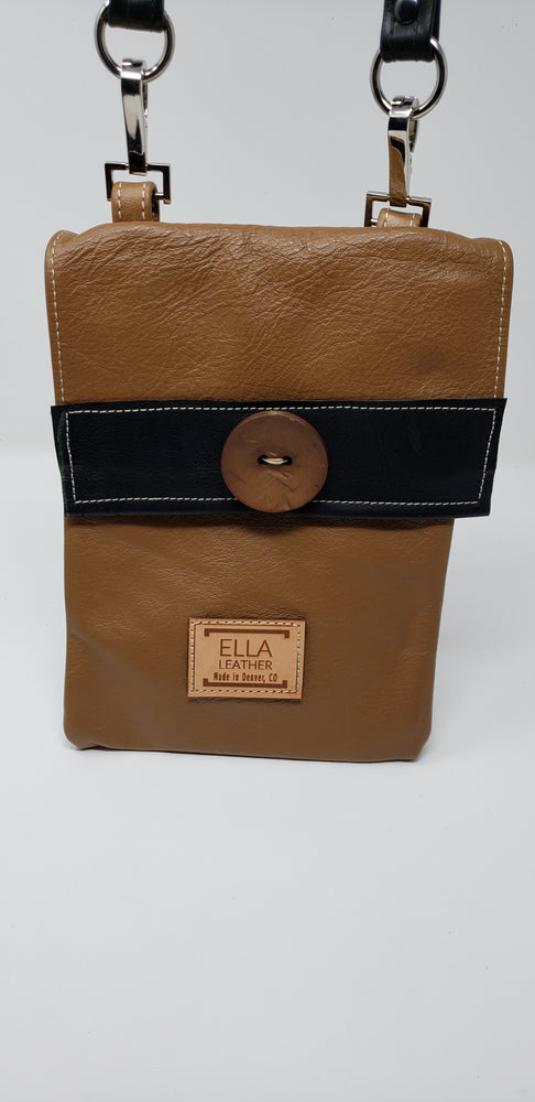 Artisan Leather Tan Crossbody - Ella Leather