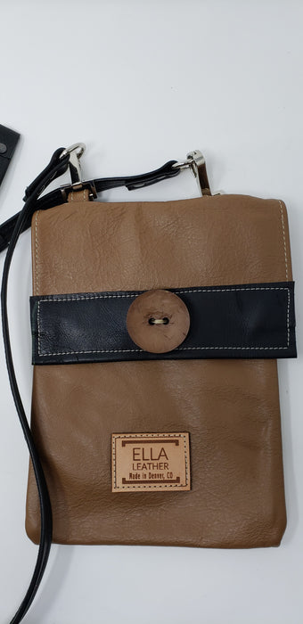 Artisan Leather Tan Crossbody - Ella Leather