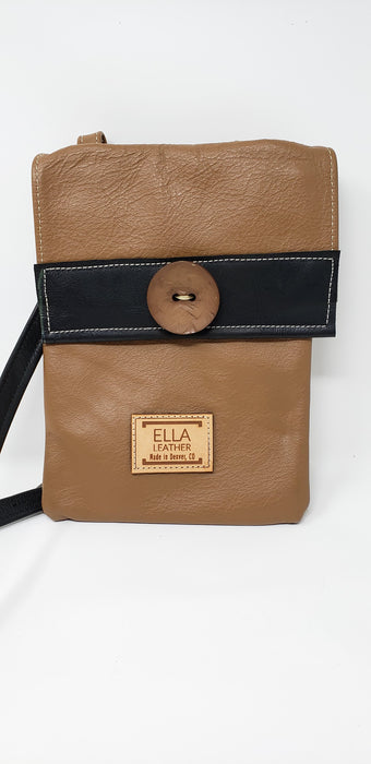 Artisan Leather Tan Crossbody - Ella Leather