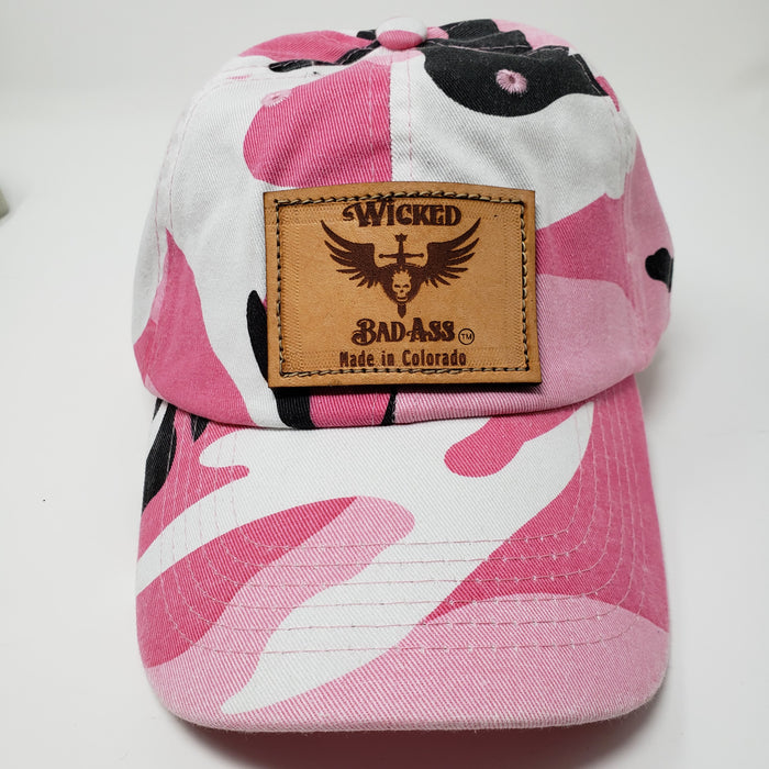 Pink Mesh Trucker Hat Because Pink is Wicked Bad Ass - Ella Leather