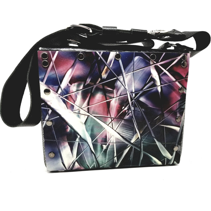 Unique One of a Kind Encaustic Jewel Tones Purse - Ella Leather