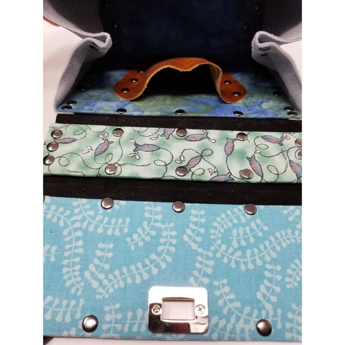 After the Storm, Unique One of a Kind Encaustic Purse - Ella Leather