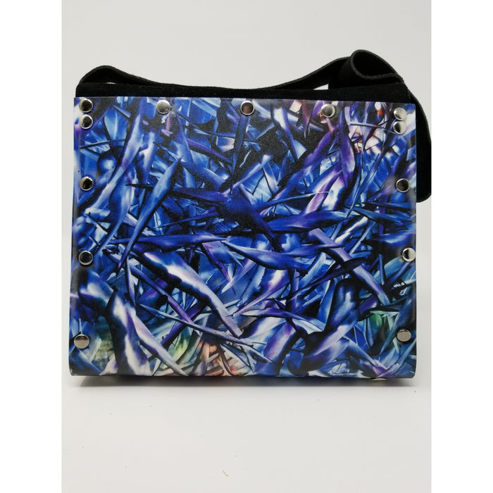 Unique One of a Kind Encaustic Deep Blue Sea Purse - Ella Leather