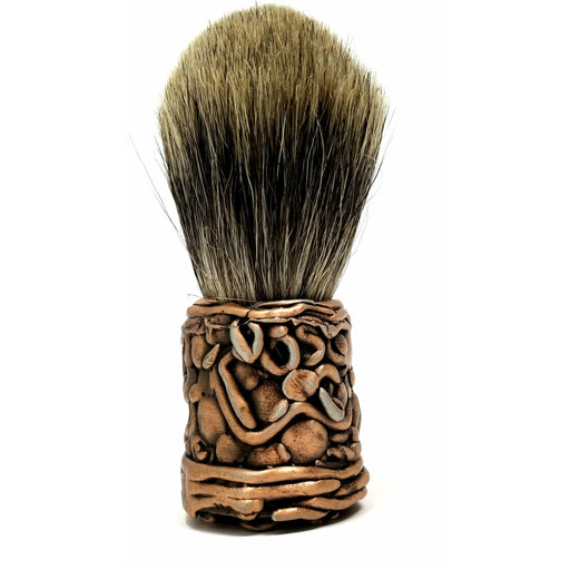 Wicked Bad Ass Copper Free Form Badger Brush - Ella Leather