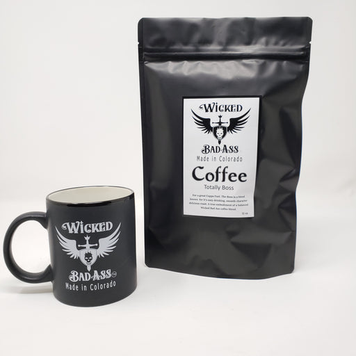 Wicked Bad Ass Coffee and  Mug - Ella Leather