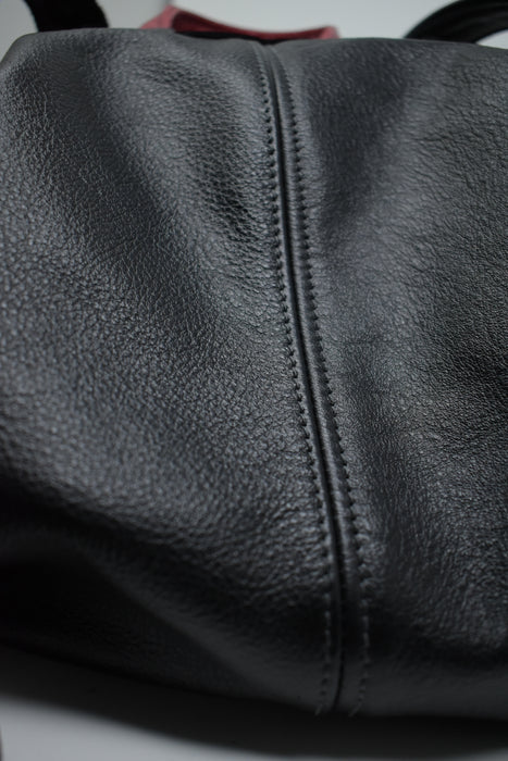 Black Leather Backpack - Ella Leather