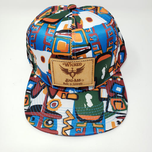 Colorful and Wicked Bad Ass Trucker Hat - Ella Leather