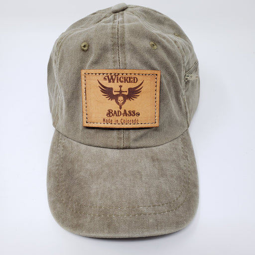 Wicked Bad Ass Baseball Cap - Ella Leather