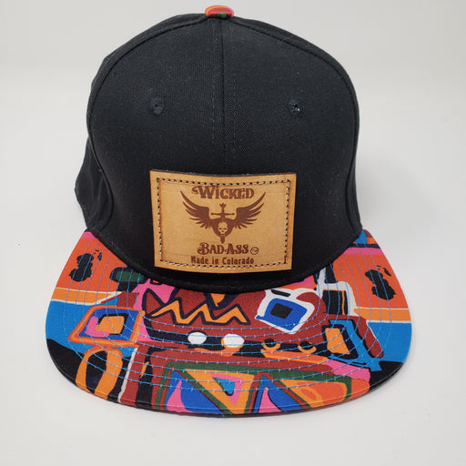 Wild Geometric Trucker Hat - Ella Leather