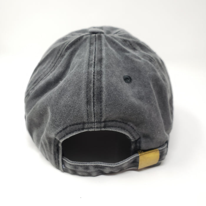 Wicked bad Ass Cotton Baseball Hat Grey - Ella Leather