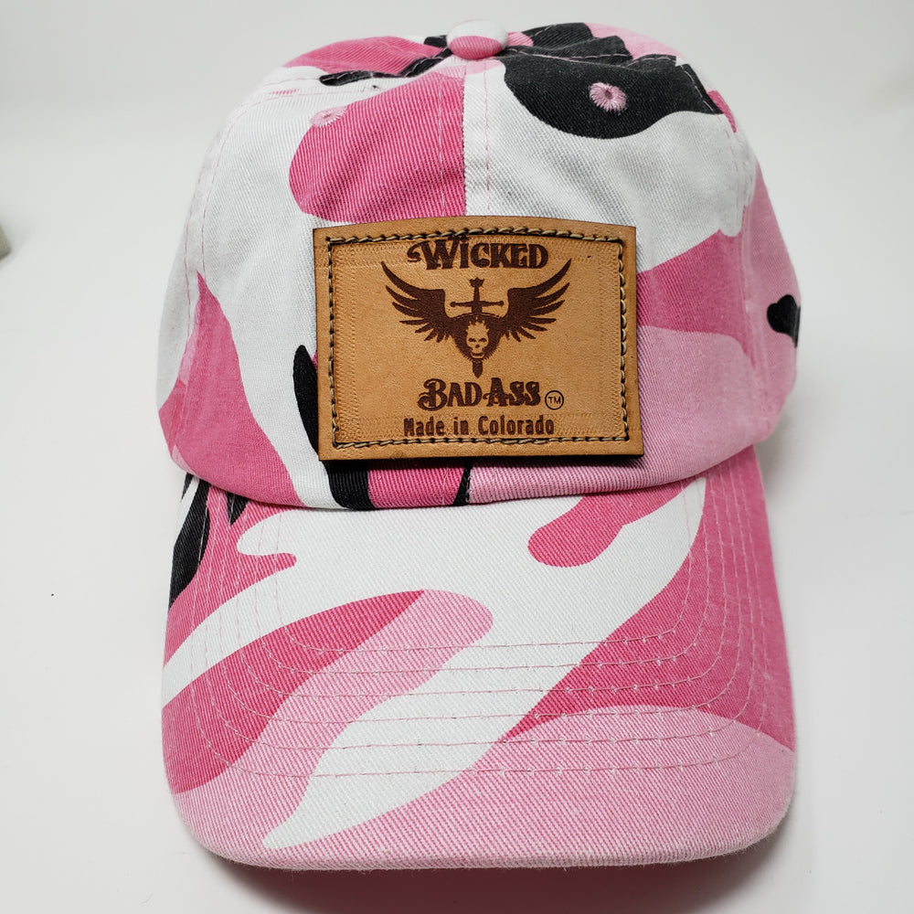 Pink Mesh Trucker Hat Because Pink is Wicked Bad Ass - Ella Leather