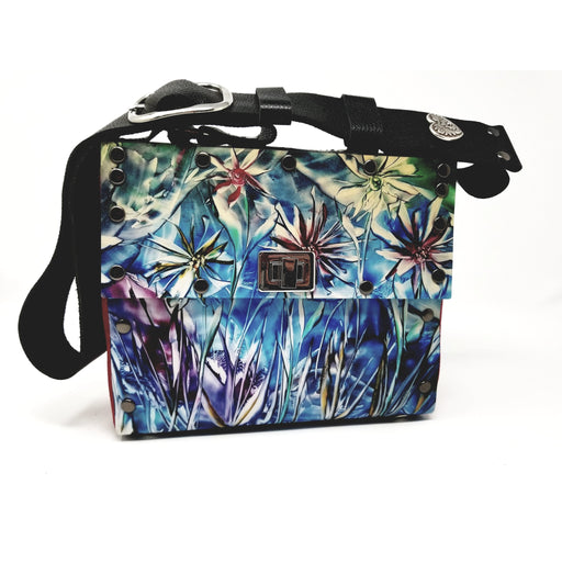 Unique One of a Kind Encaustic Wildflower Purse - Ella Leather